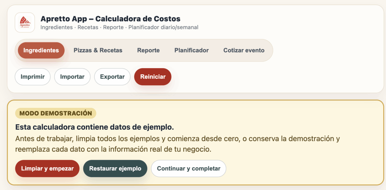 Calculadora de Costos de Pizza | Calcula tu Precio y Ganancia