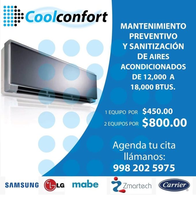 servicio de aire acondicionado en Cancun coolconfort
