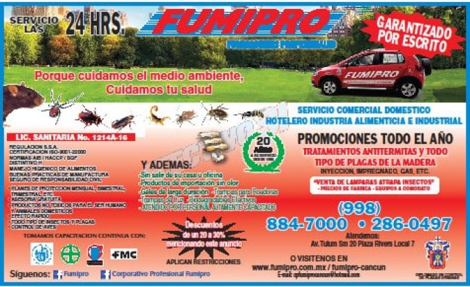 Fumigaciones Profesionales en Cancun